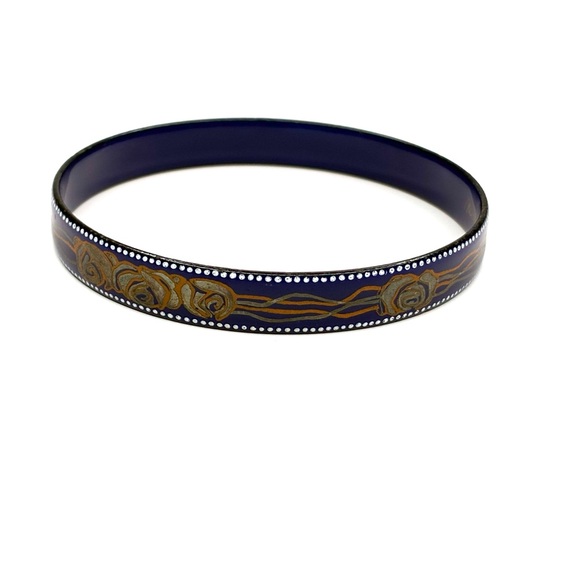 Michaela Frey Vintage Enamel Bangle Bracelet - Picture 4 of 7